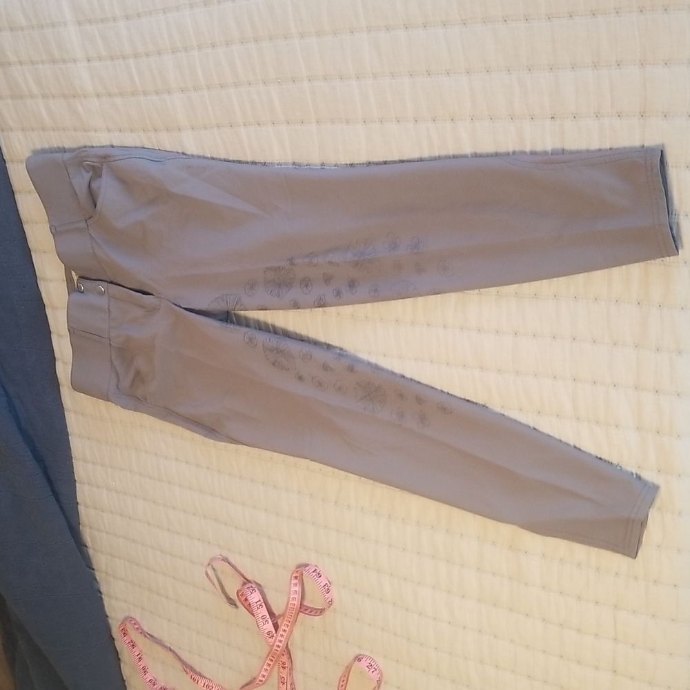 PS of Sweden gray high waisted  full seat equestrian riding breeches 28